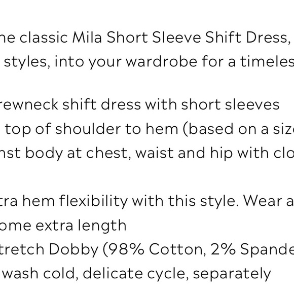 Lily Pulitzer NWT SIZE 16 Mila short sleeve shift dress- Elderflower Blossom - Picture 9 of 11